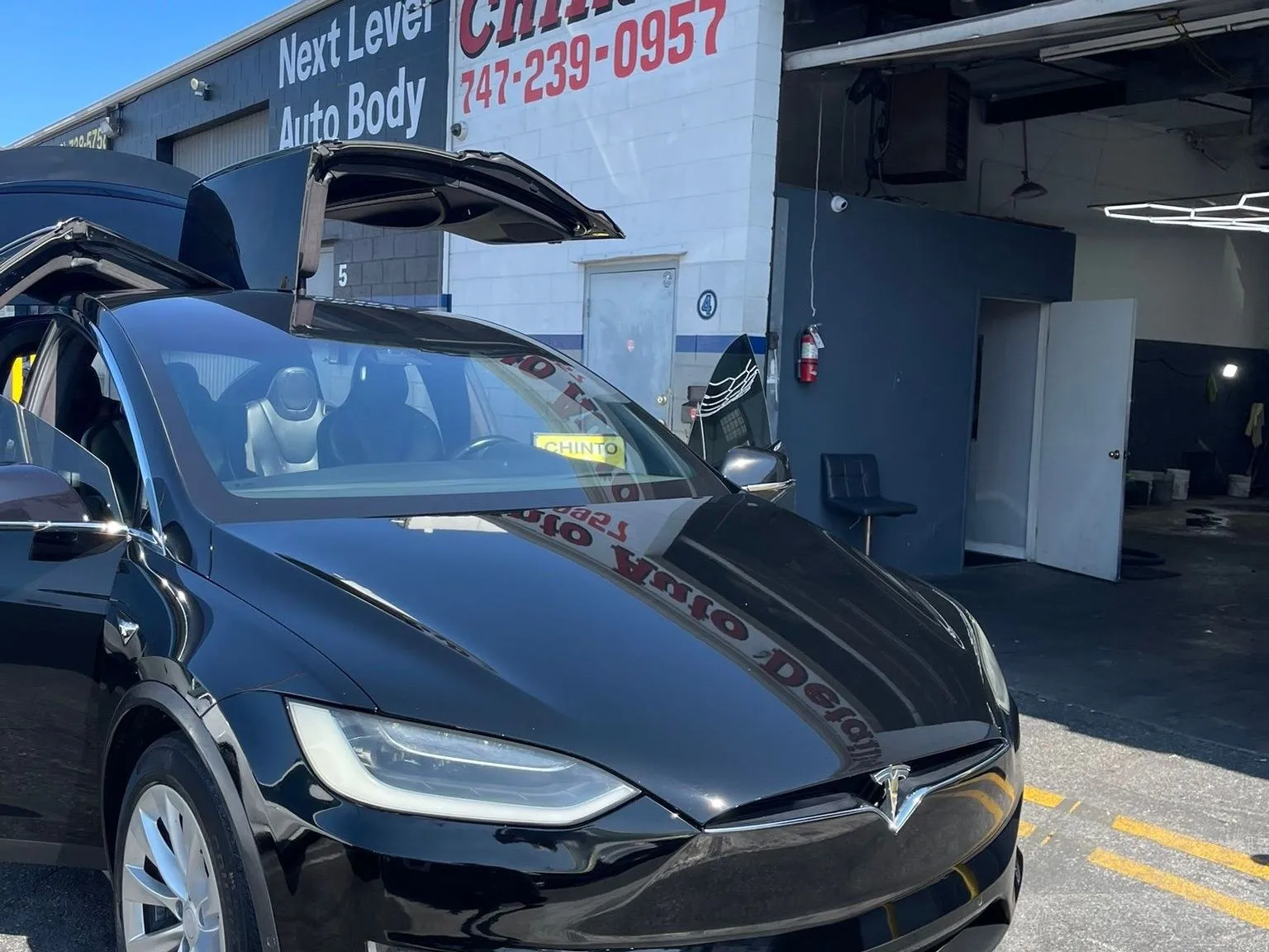 Tesla Model X detailed at Chinto Auto Detailing, Northridge