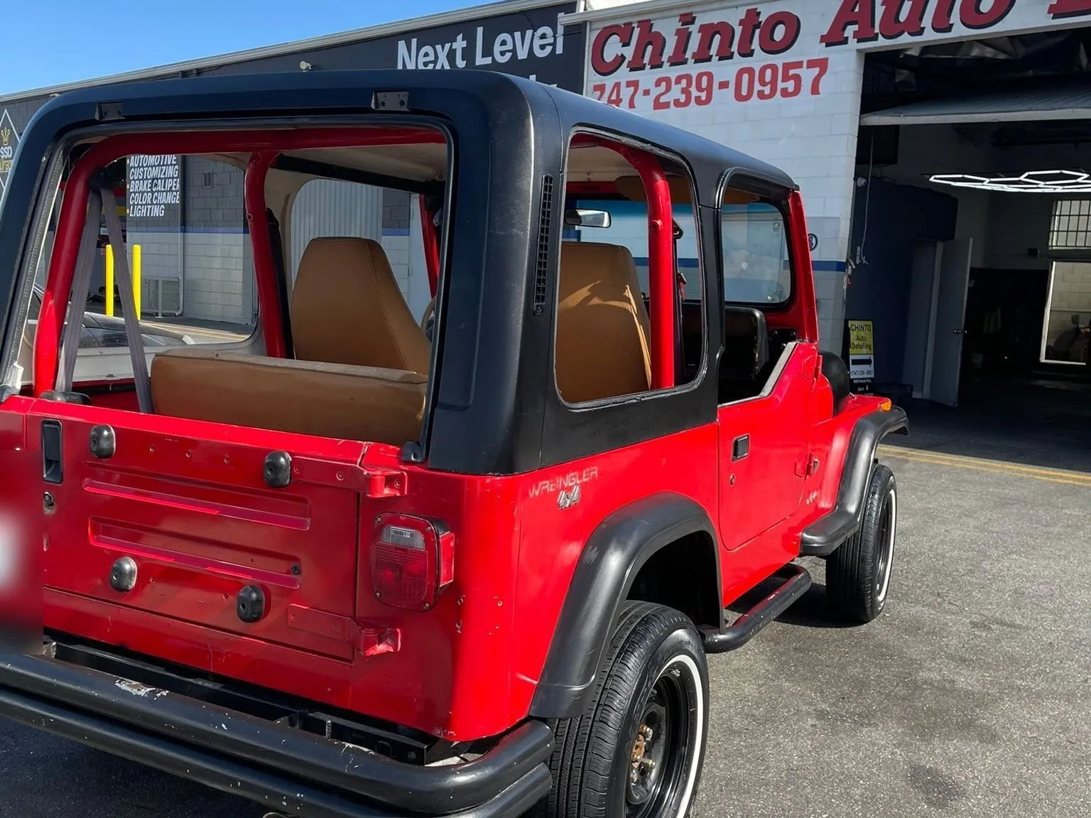 Jeep Wrangler detailed at Chinto Auto Detailing, Northridge