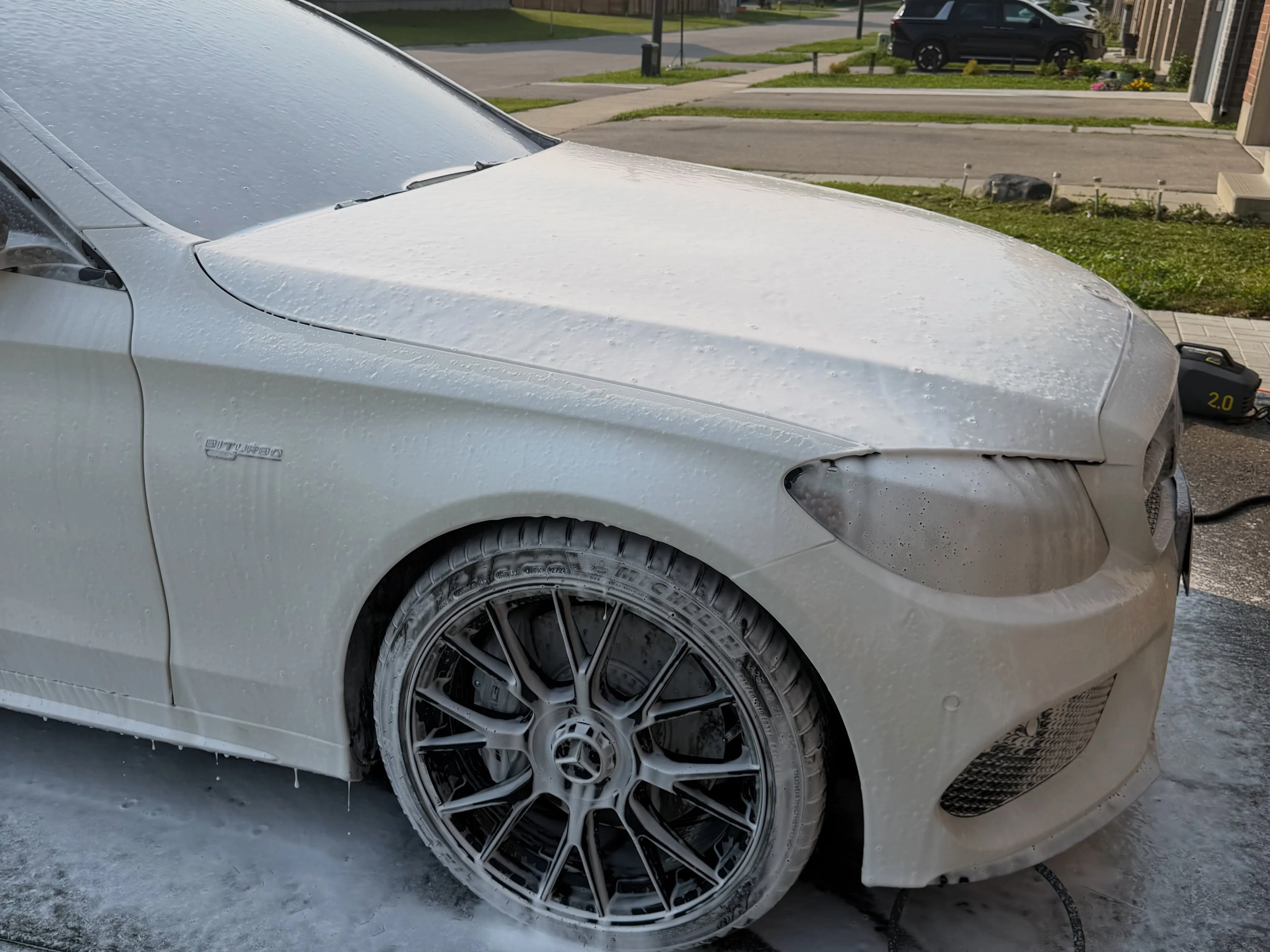 Luxury deserves more than a basic wash. ✨ From the first layer of foam to the final showroom finish, every vehicle gets 