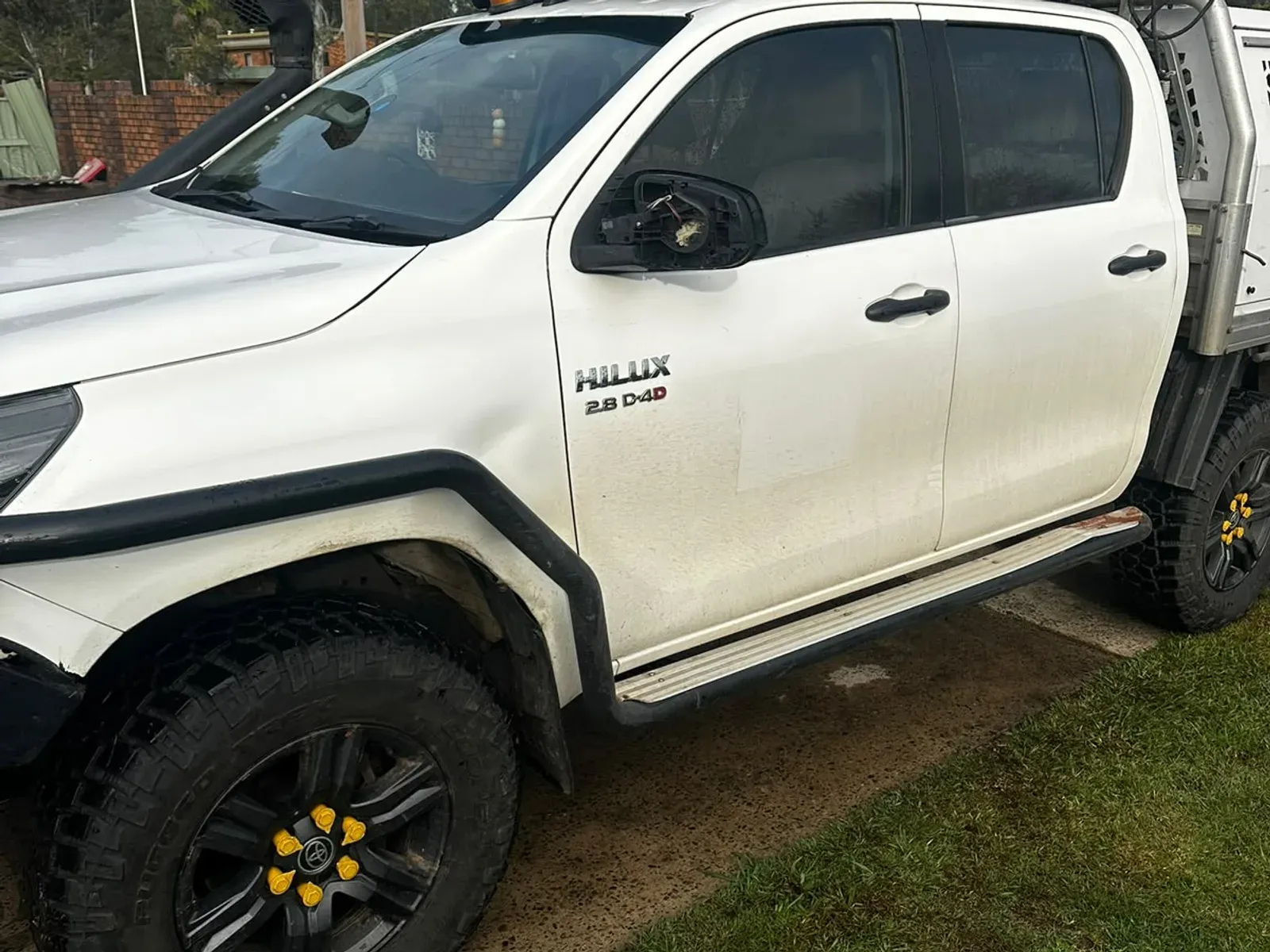 Toyota Hilux with roof racks detailed in Grafton