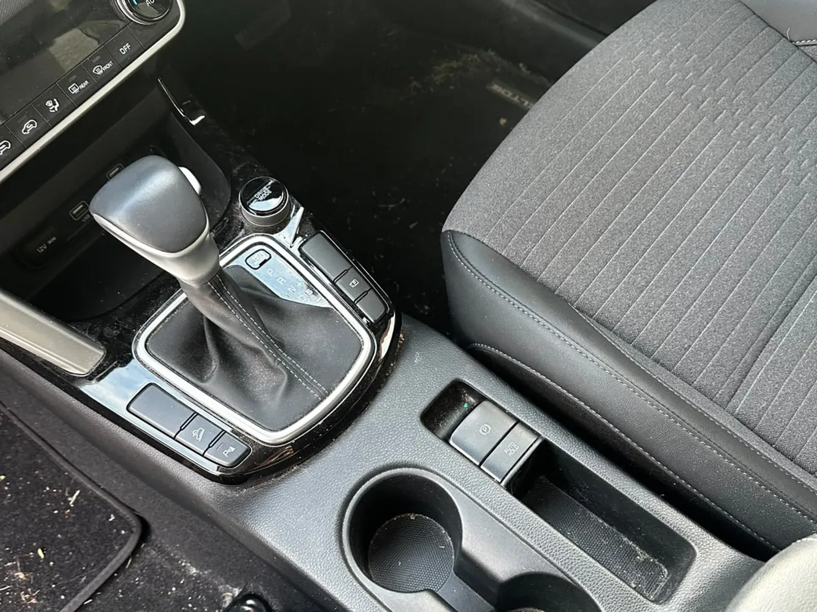 Interior detailing — console and seats, Grafton