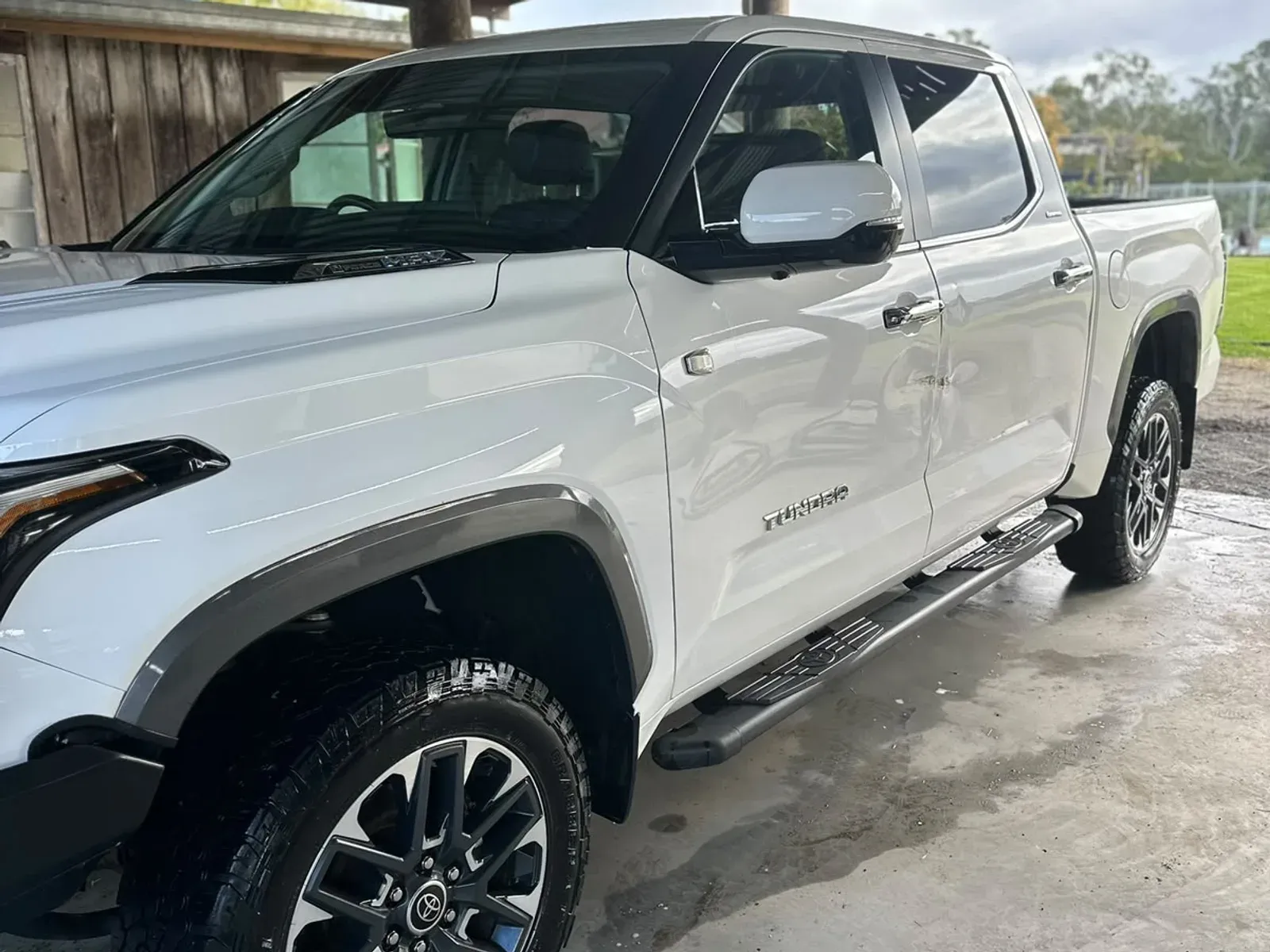 Toyota Tundra after a full exterior detail in Grafton