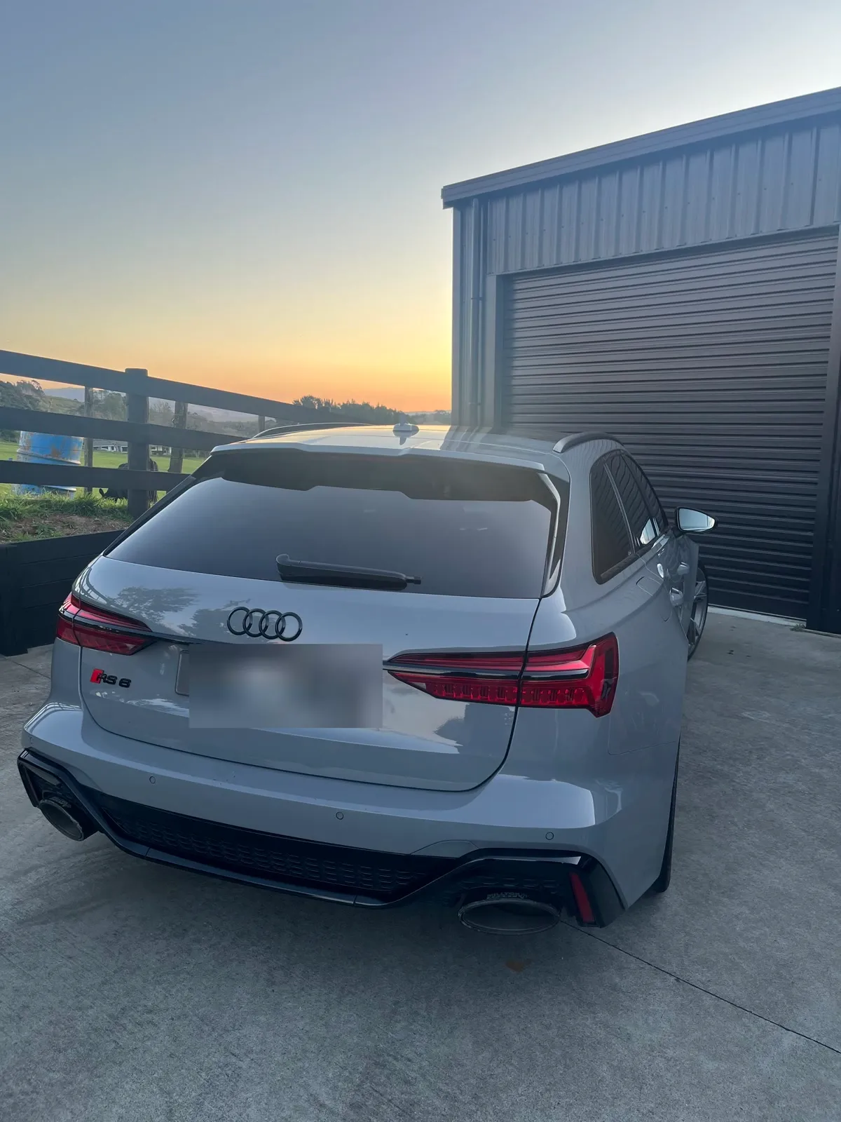 Audi RS6 Avant after a full exterior detail