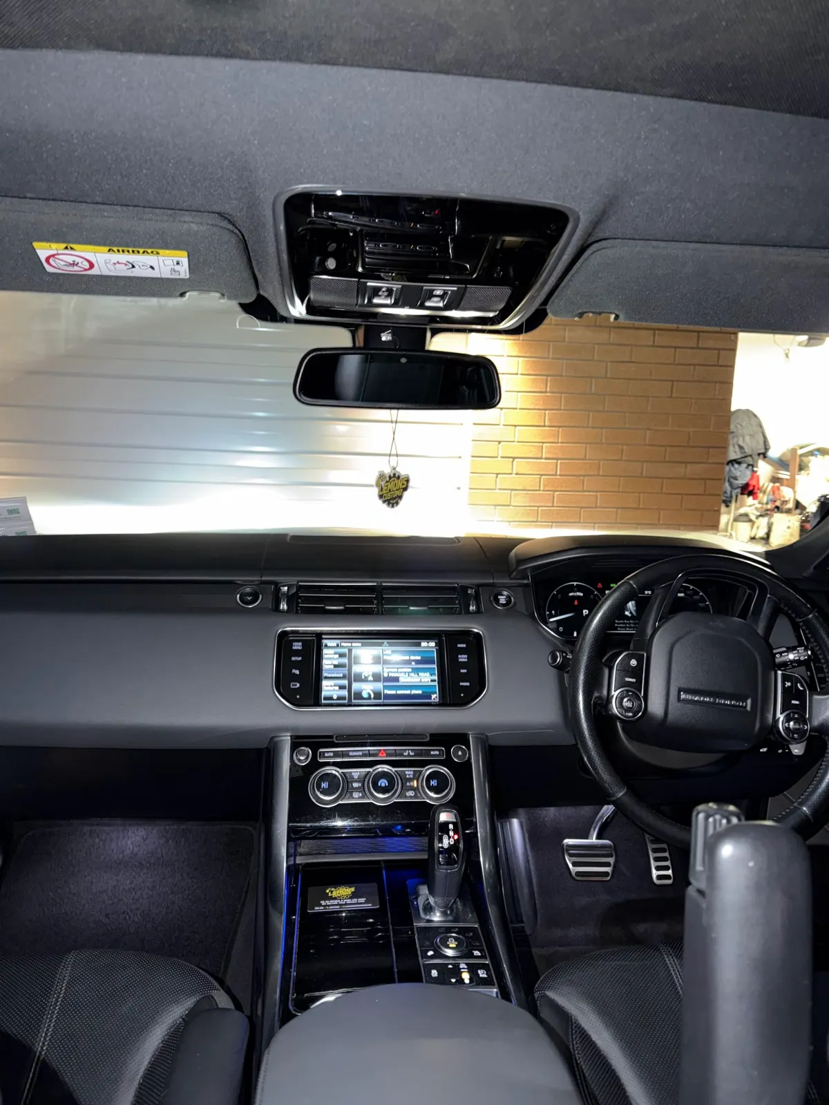 Range Rover Sport interior after an interior detail