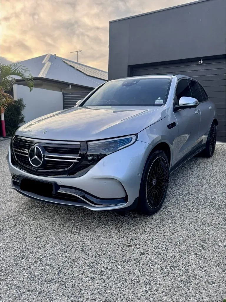 Mercedes EQC after a full exterior detail