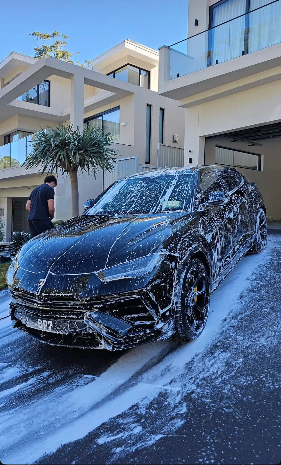 Lamborghini Urus foam wash — Van Diemen Detailing, Hobart